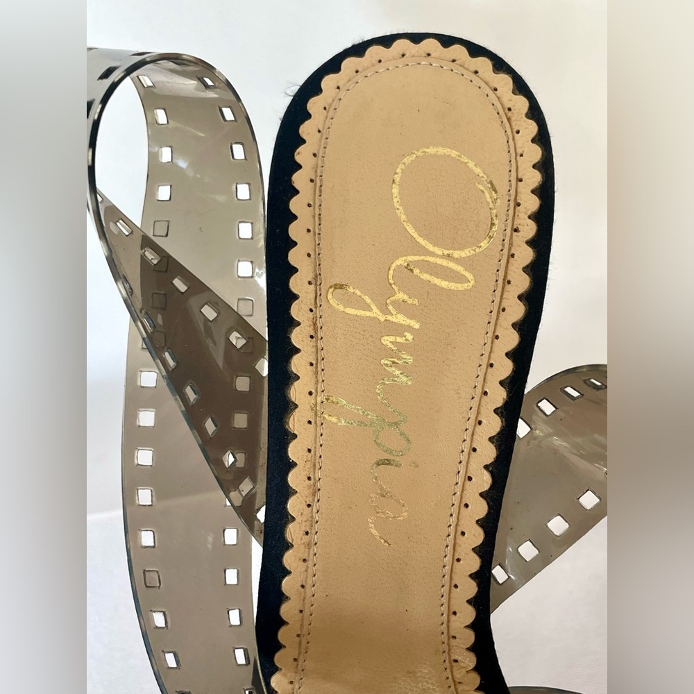 Charlotte Olympia Take 85 “filmstrip” platforms, gold film buckle, EUC, 37.5 - Picture 9 of 12